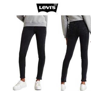 Levi's High Rise Skinny Washed Black Jeans Sz 29